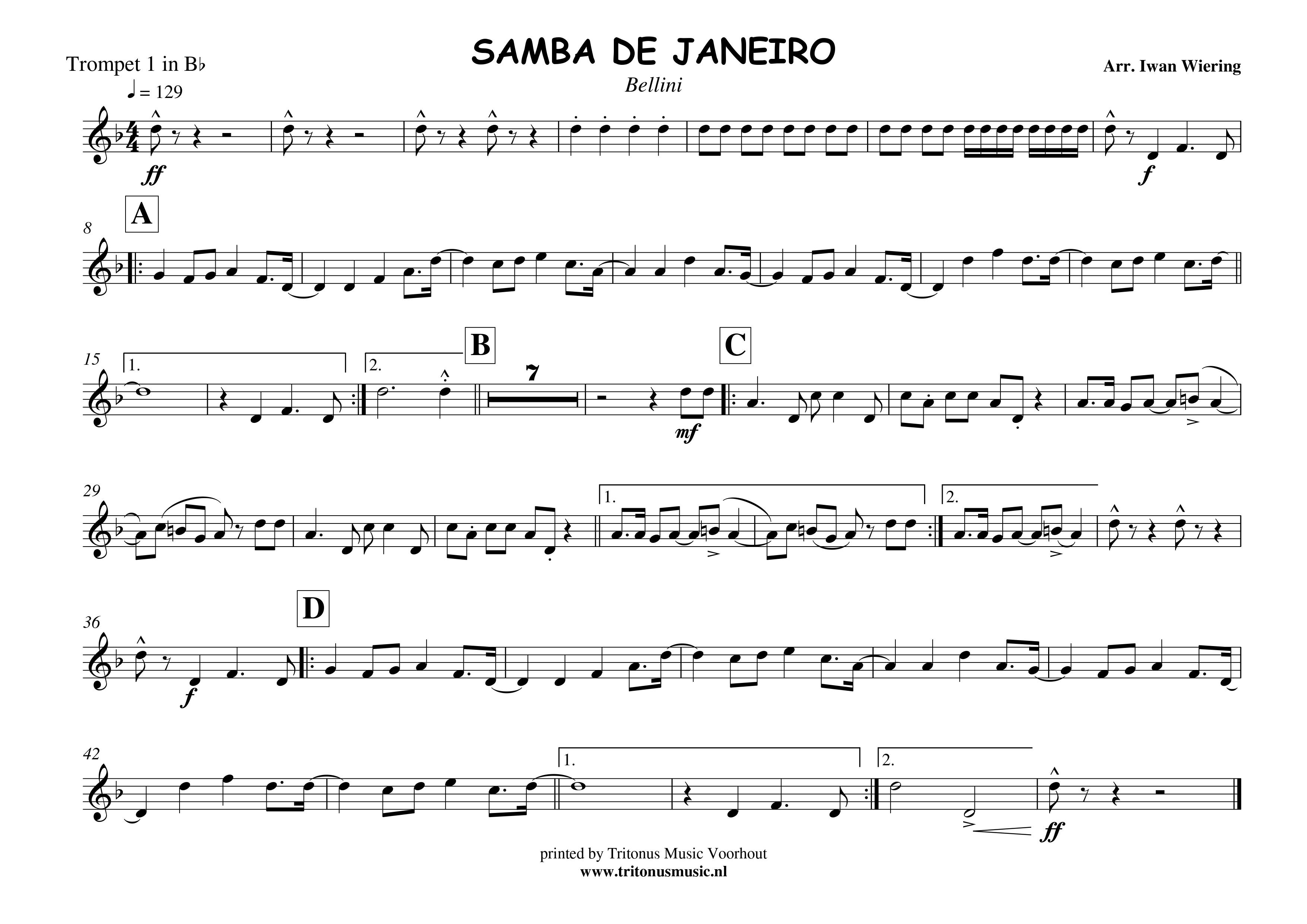 Samba De Janeiro - Tritonus Music